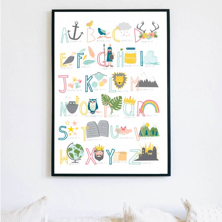 Ooh I Iike that Design – wholesale Art print – Bible Alphabet Poster Print2