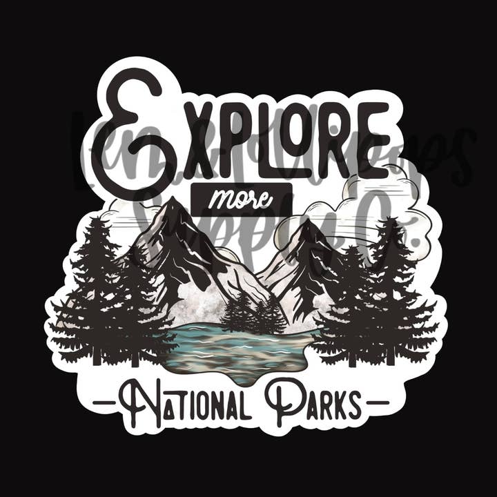 Autocollant "Explorez plus de parcs d'État" pour la vente par Lem&Lollipops Supply Co. LLC