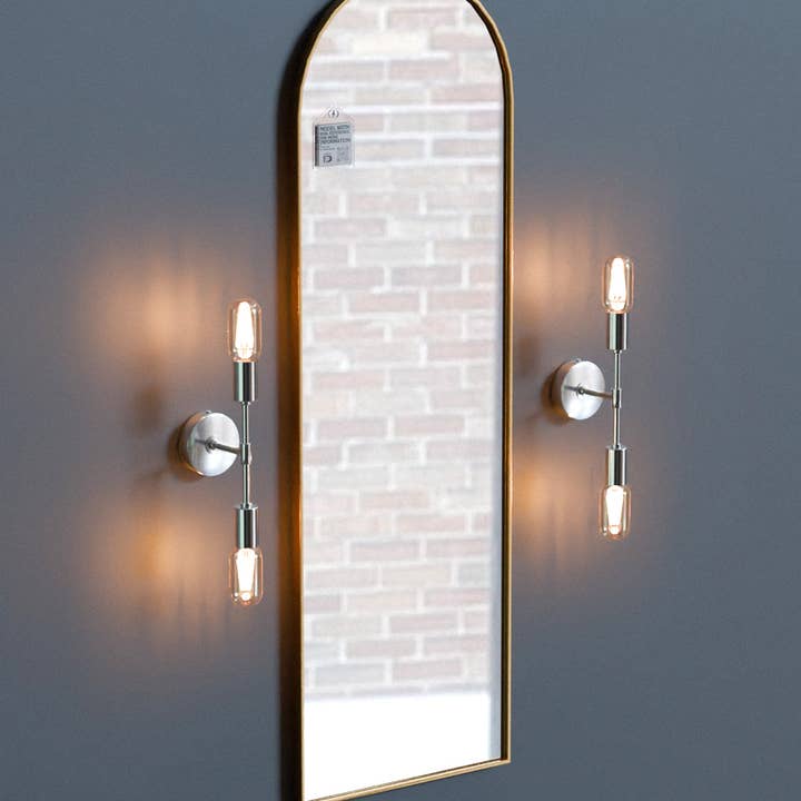 Ledsone - Vente Appliques - Applique Murale Moderne Minimaliste à 2 Lumières pour Salle de Bain~559310