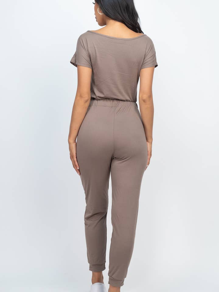 CAPELLA APPAREL – Großhandel Jumpsuit – Damen – Jumpsuit mit zwei Wege-Schultern und Kordelzug18