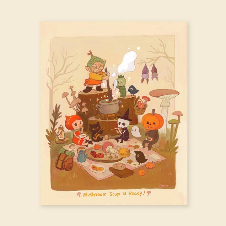 8x10" Picnic - Giclée Print for wholesale by MoonQi.Art LLC