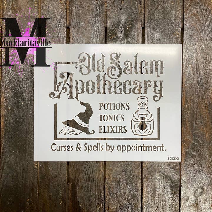 S0830 - Old Salem Apothecary - 2 Größenoptionen für den Großhandel von Muddaritaville Studio