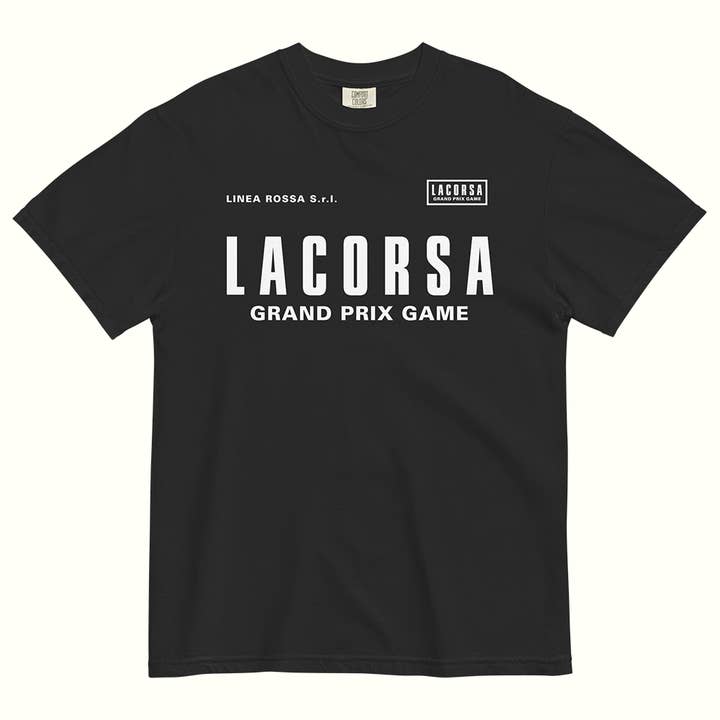 Lacorsa Racing Board Game Team Graphic Drivers Heavyweight T-Shirt for wholesale by LACORSA GRAND PRIX GAME