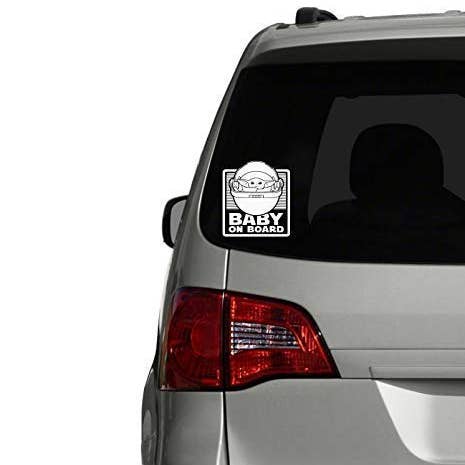 BABY AAN BOORD - BABY YODA - STARWARS R3d Studios- GEMAAKT IN DE VS voor wholesale door Dolce Crafts LLC