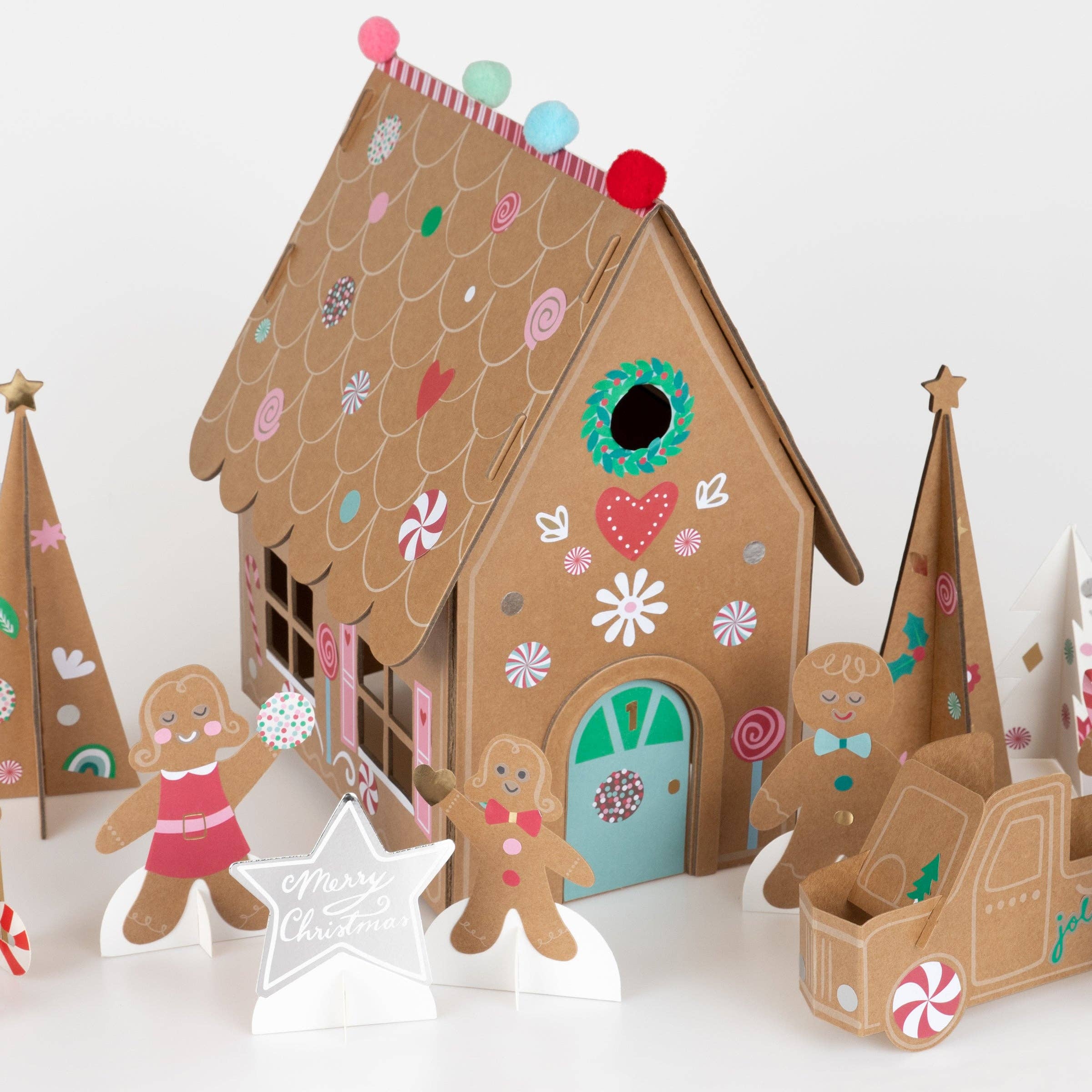 Meri Meri - Wholesale Advent Calendar - Gingerbread Sticker Advent Calendar1