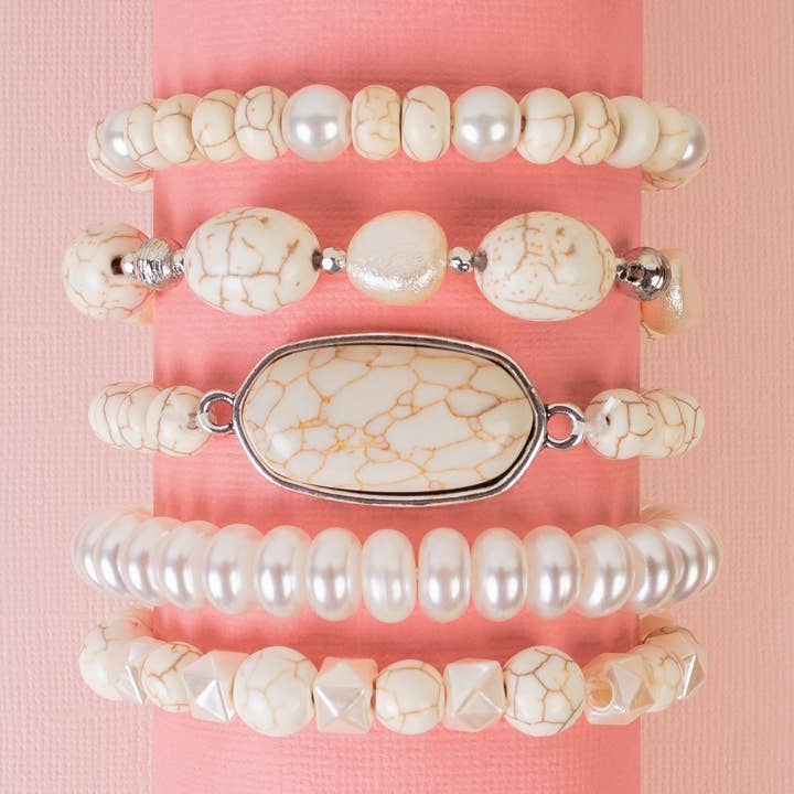 Squash Blossom Stacked Bracelet for wholesale by Your Fashion Wholesale