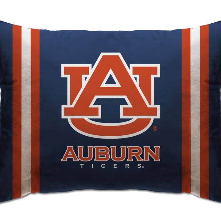 NCAA Standard Logo Stripe Bed Pillow for wholesale by Pegasus Sports
