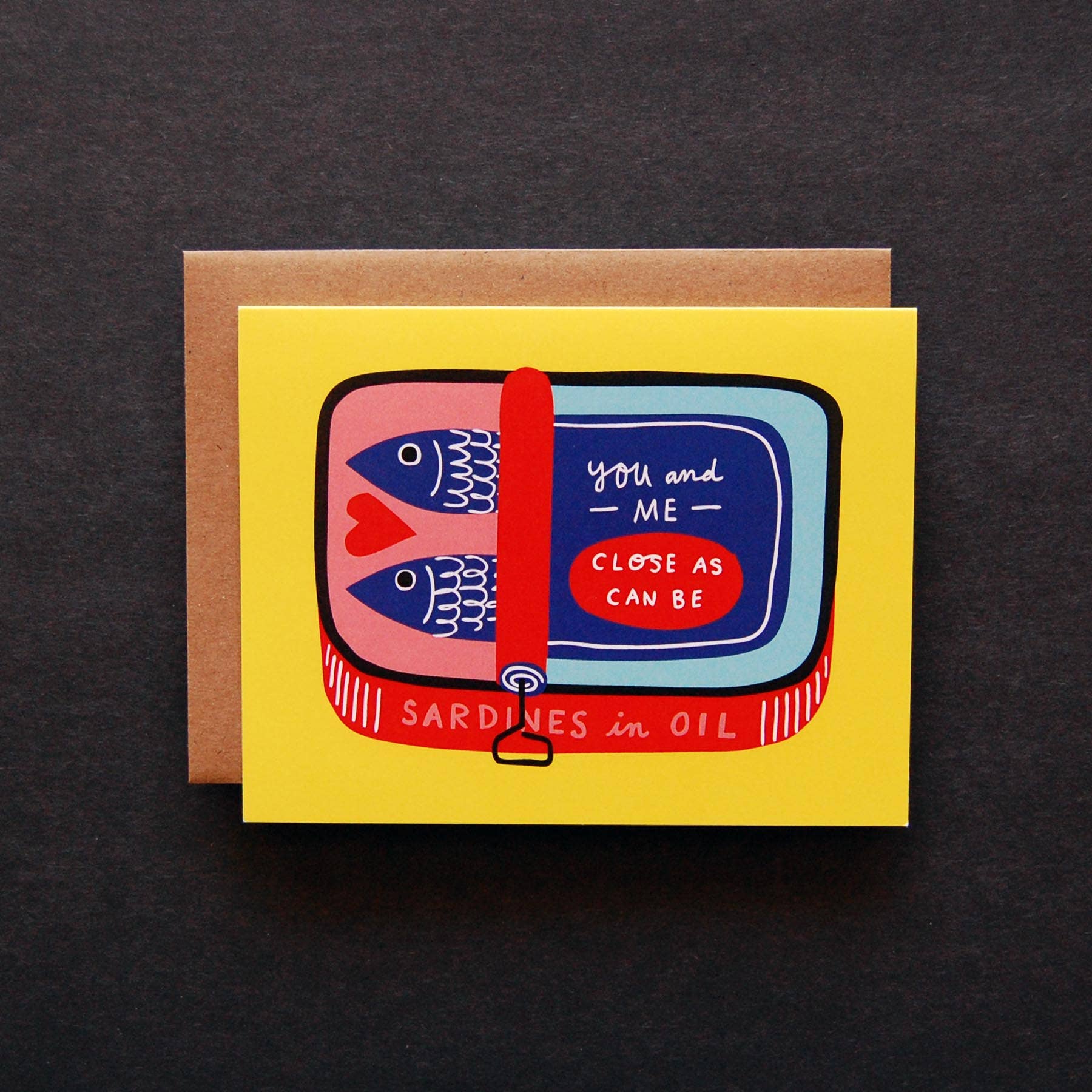 Badger & Burke - Wholesale Love Card - Sardines - Love & Friendship Card1