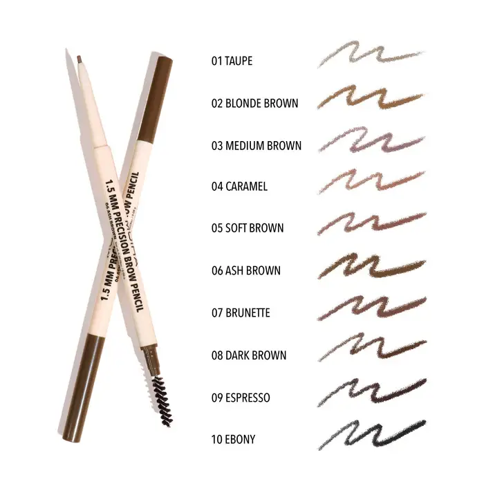 Moira Cosmetics – wholesale Eyebrow pencil/filler – Moira Makeup Display Precision Brow Pencil 40pcs1