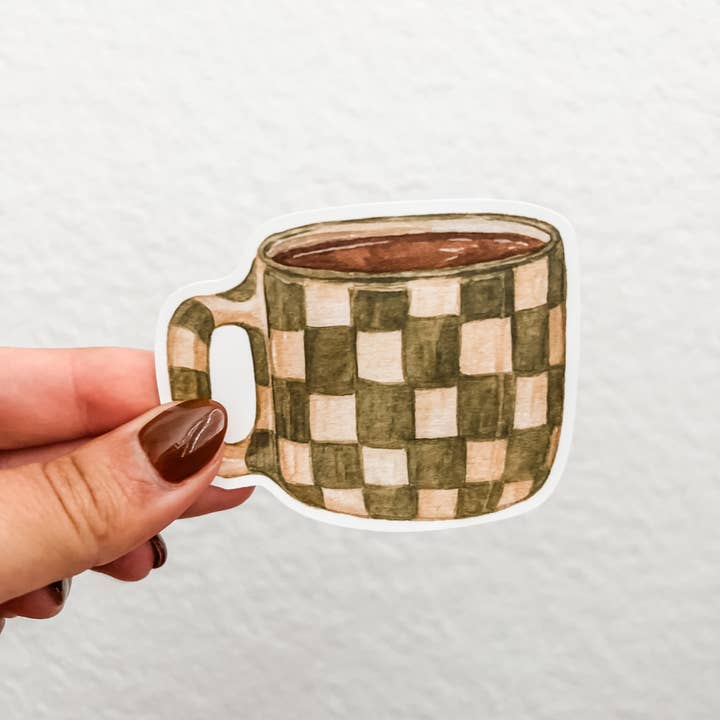 Autocollant mat aquarelle 3 pouces résistant à l'eau et aux UV pour la vente par Colorful Emotions, LLC