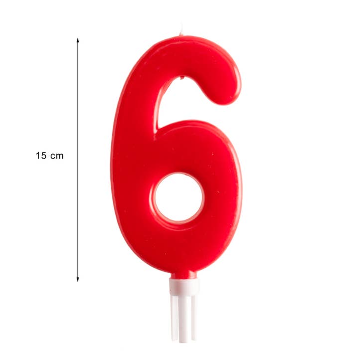 red Giant birthday candle for cakes, 15 cm for wholesale on Faire25