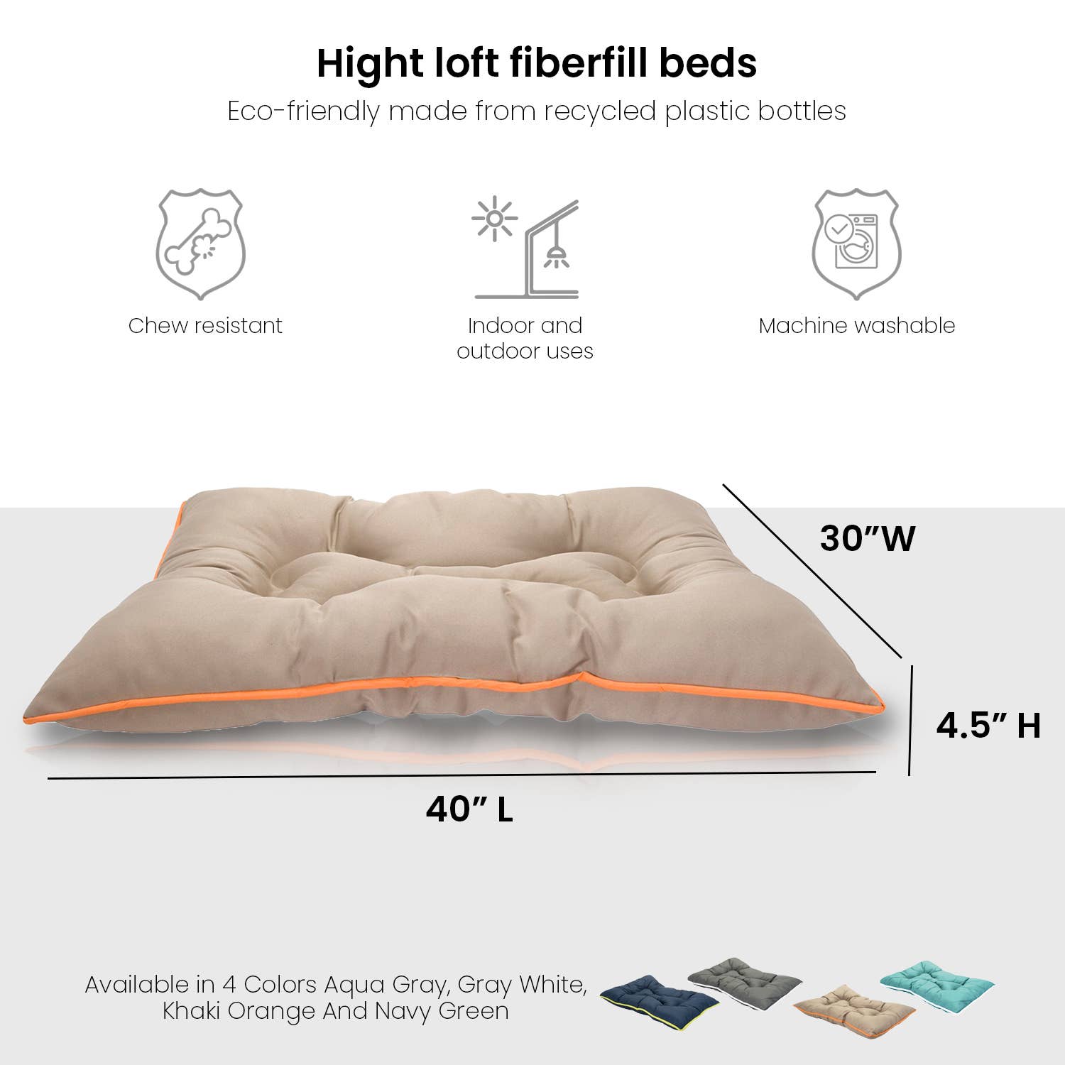 Precious Tails - Vente Panier – chien - Lit pour animal domestique Precious Tails « Go Anywhere » résistant à l'eau et aux mastications5