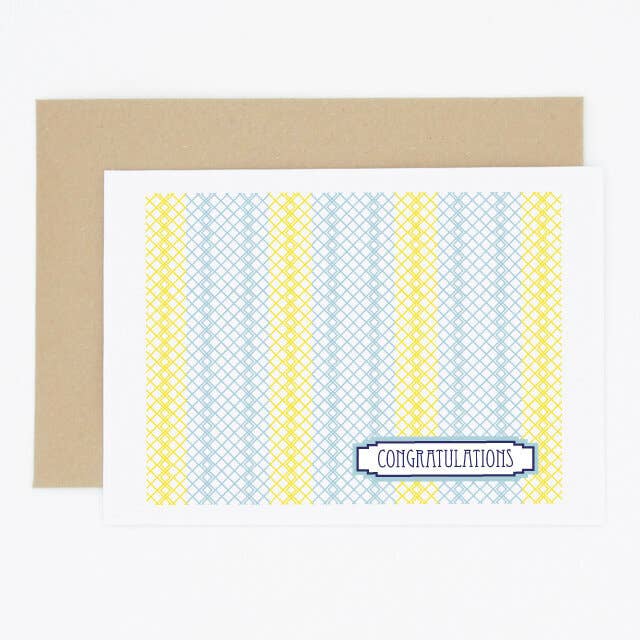 Grattis Card Deco-mönster för wholesale av Madame Annie et Fils