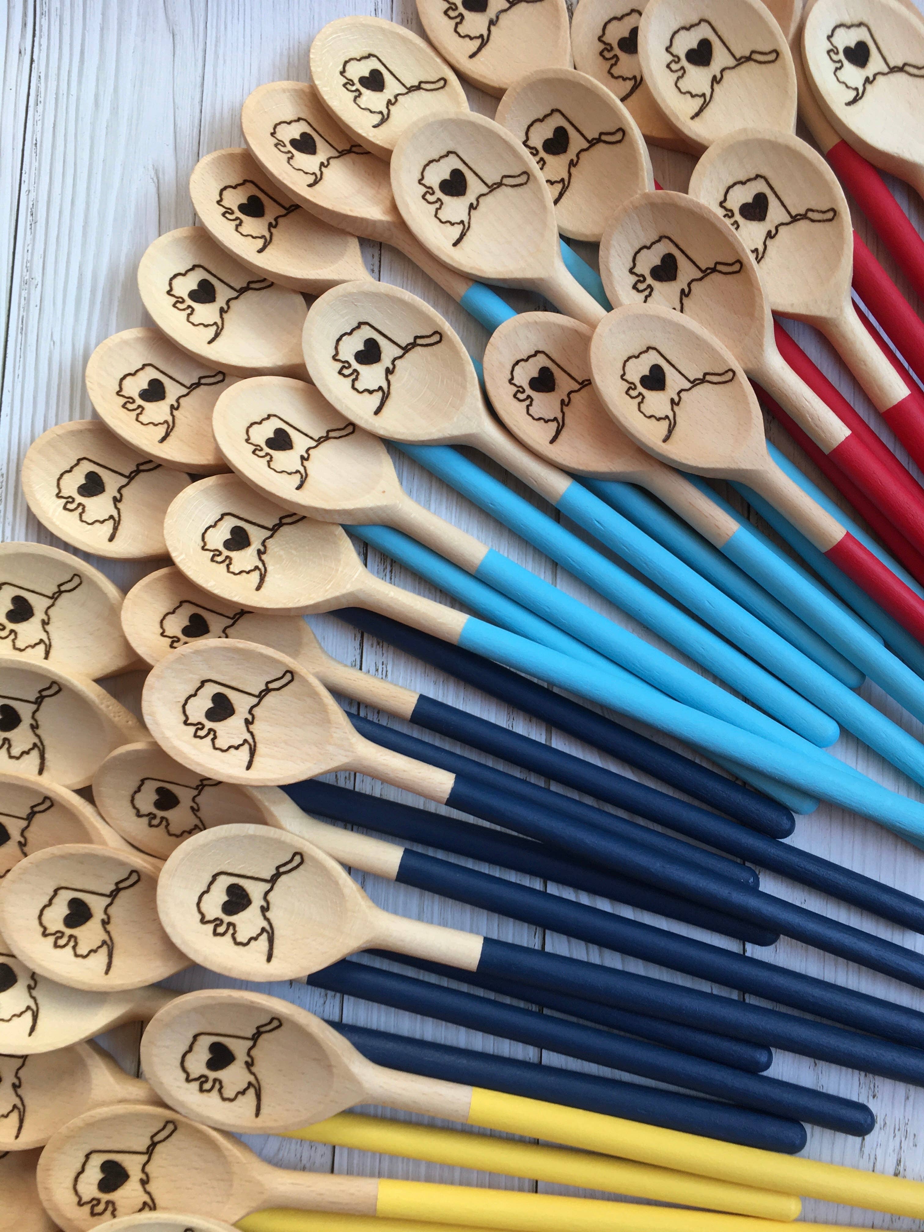 Embellish by Sandra - Wholesale Kitchen Spoon - State Wooden Spoons25