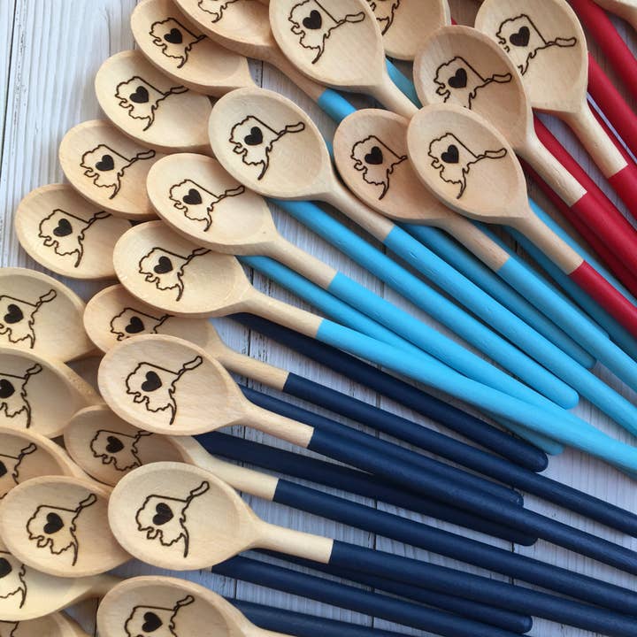 Embellish by Sandra - Wholesale Kitchen Spoon - State Wooden Spoons25