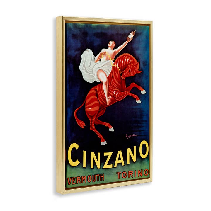 Stupell Industries - Wholesale Wall Sign - Cinzano Wine Advertisement - Framed Wall Art17