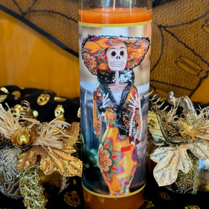 Dia de los Muertos-ljus - Dia de los Muertos-fashionista för wholesale av Ceridwen’s