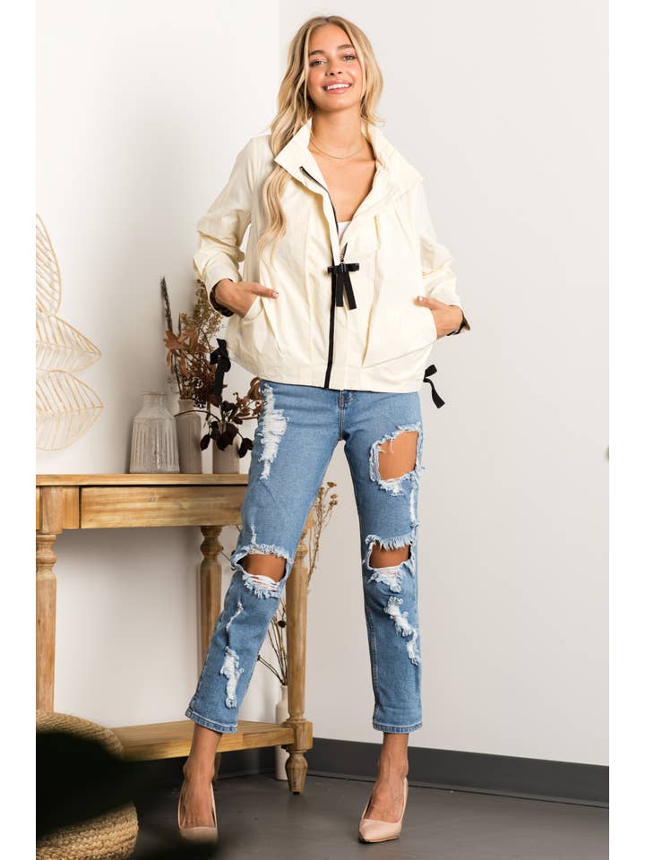 Joh Apparel - Wholesale Jacket - Women's - Jessica Jacket with Plaid Inside Lining1