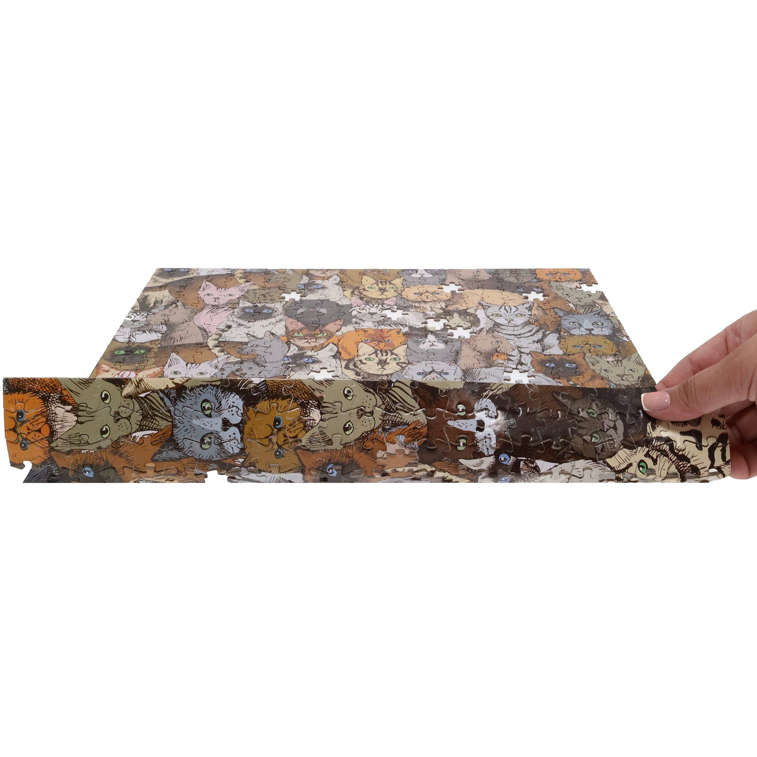 Wood Expressions - Wholesale Puzzle - Adult - Cats Jigsaw Puzzle - 500 pieces - Double Sided6