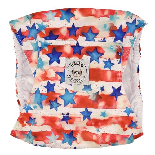 Stars n Stripes Windel/Bauchband für Herren, Hunde/Katze für den Großhandel von Hello Coucou