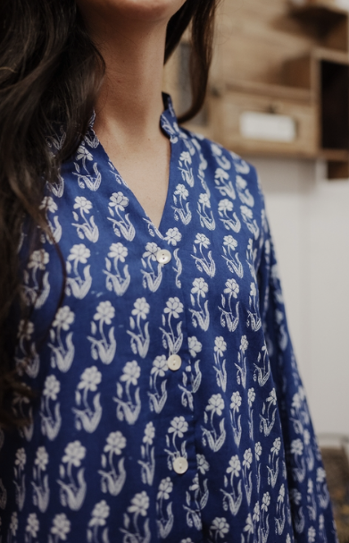 Curiosity Lab - Wholesale Dress - Women's - Night Dress Straight cut long sleeve Indian cotton29