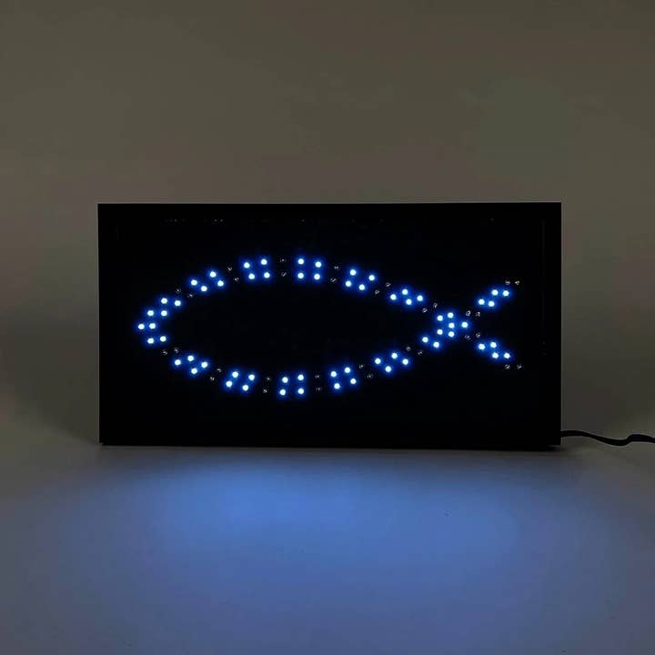 Led Light Up Sign Fish for wholesale by Swanson Christian Products