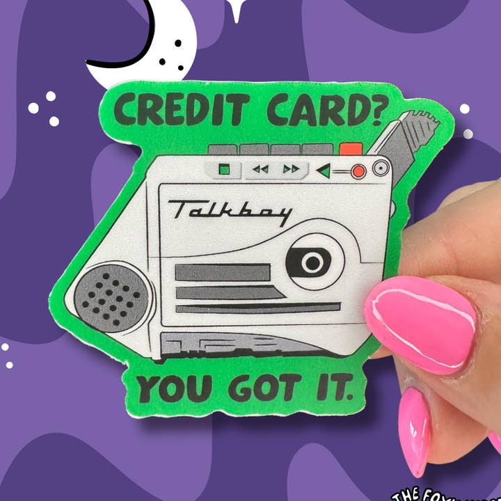 Home Alone Talk Boy Credit Card? You Got it Vinyl Sticker for wholesale by The Foxy Hipster