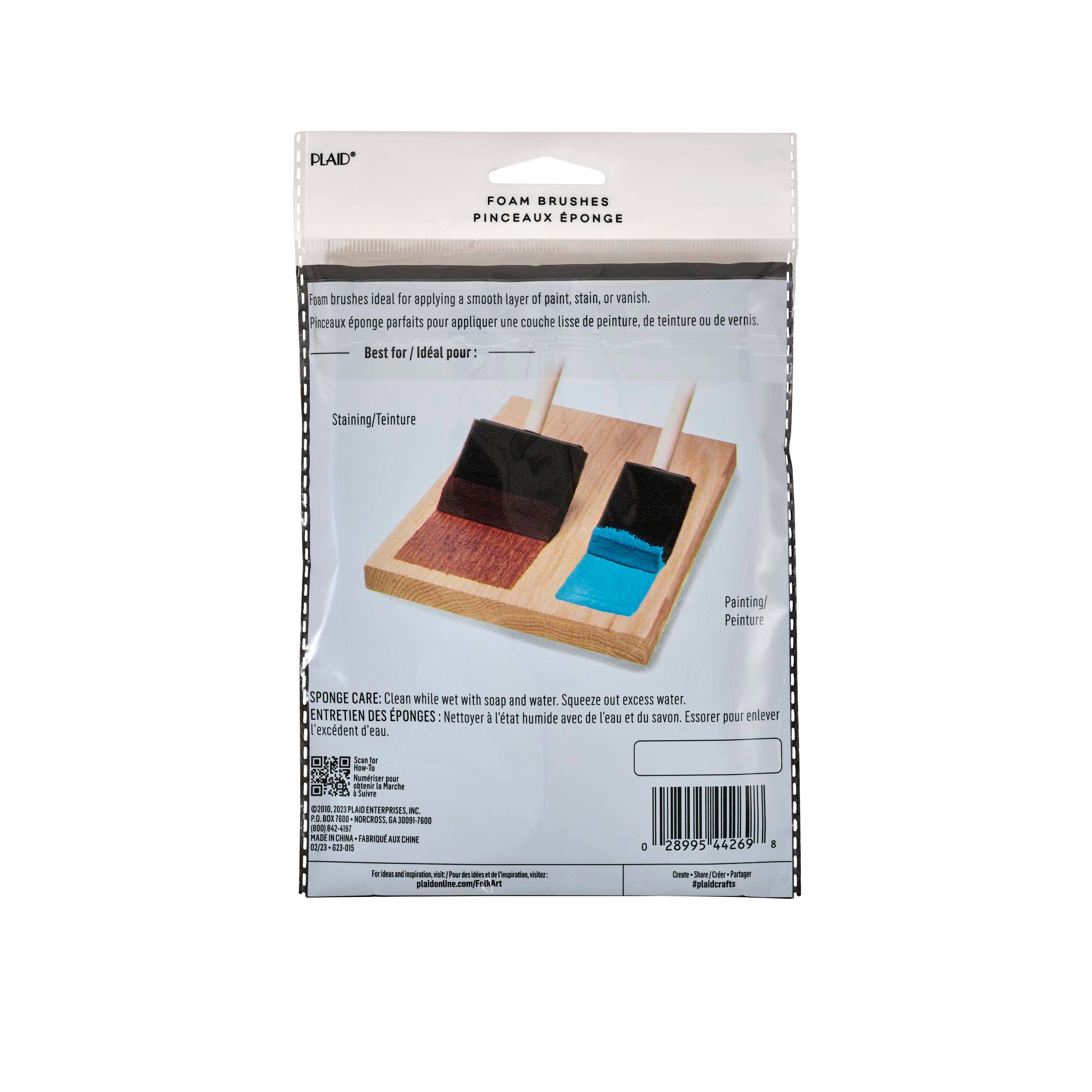 Plaid Crafts - Wholesale Paint/Wax Brush - Plaid ® Brush Sets - Foam Brush Set of 31