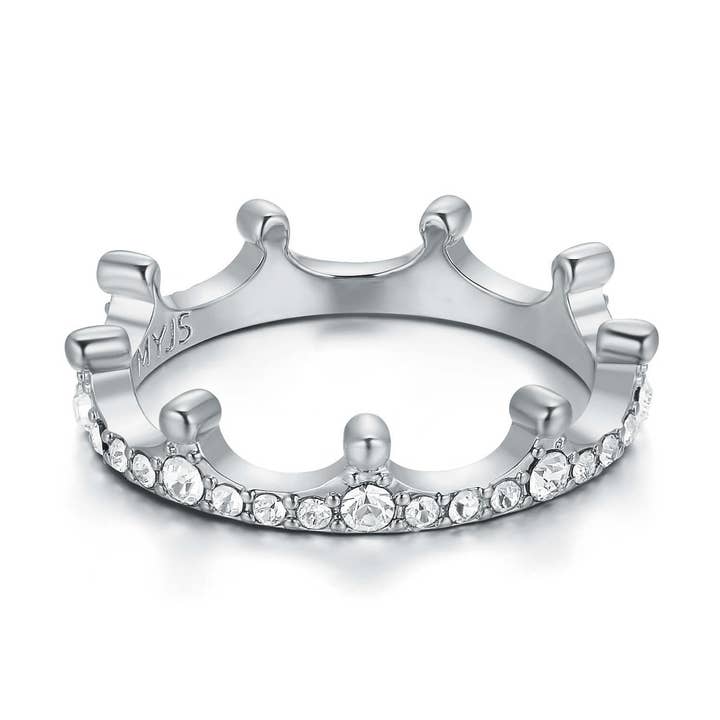 Sparkling Crown Ring with Swarovski Crystals Rho|1-1213-RCLR and other Purchase Wholesale asparagus crown. Free Returns & Net 60 Terms on Faire trending on Faire.