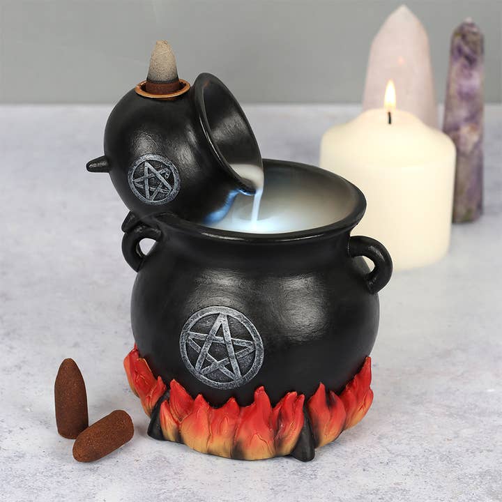 Pouring Cauldrons Backflow Incense Holder for wholesale by Something Different Wholesale
