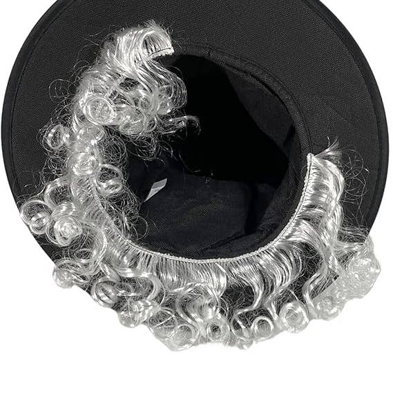 4E's Novelty - Vente Accessoire pour chapeau – homme - Ensemble chapeau, perruque et nœud papillon en velours pour costume Mad Hatter3