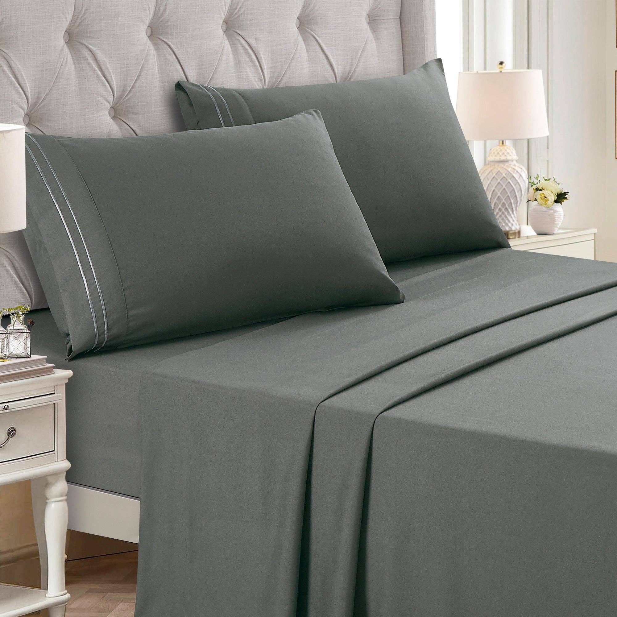 Linen Mart – wholesale Sheet set – Soft Microfiber Deep Pocket Bed Sheets - 4 Piece Set55