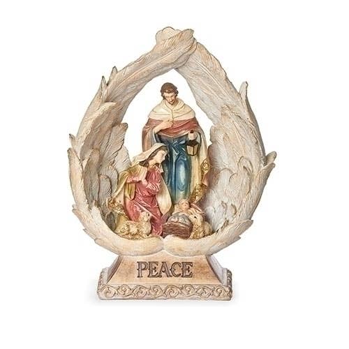 Holy Family in Wings Peace Figure for wholesale by Roman