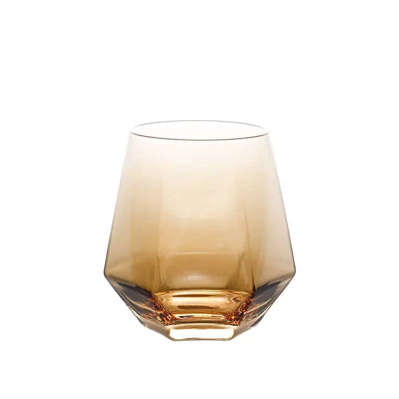 Kiyo Home - Wholesale Drinking Glass/Cup - Glass Drinkware 5-Piece Set | Hexagonal Glassware Set3