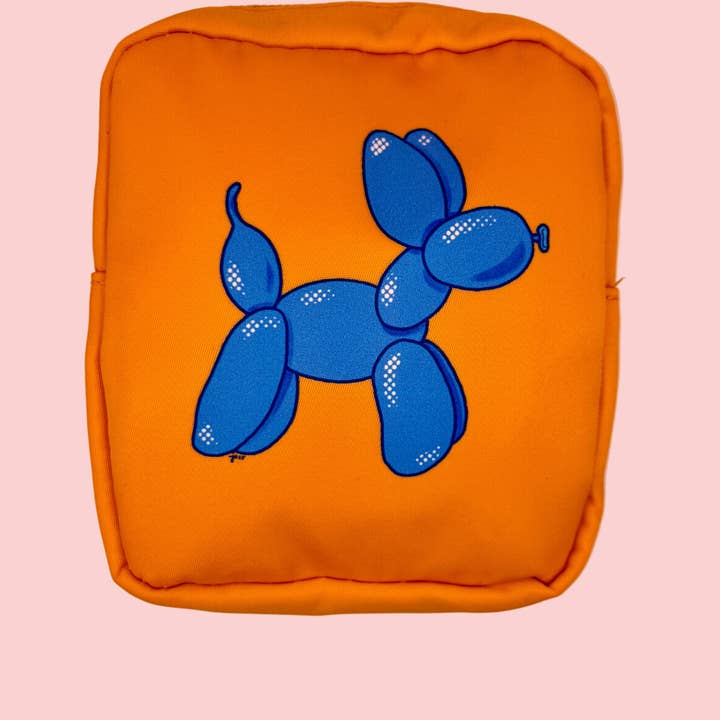 Monday Anyway - Wholesale Pouch - Women's - Blue Balloon Dog Mini Zipper Pouch – Sizzle Orange Cosmetic & Accessory Bag | Monday Anyway (Copy)0