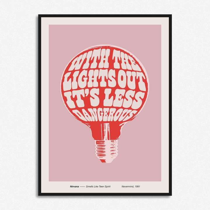 HollieGraphik - Wholesale Art Print - With The Lights Out It's Less Dangerous Print1