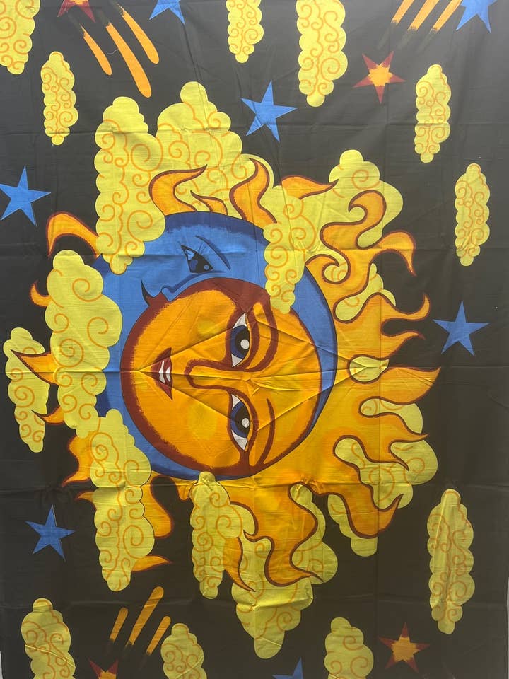 Sun Moon Tapestry-3 for wholesale by Karma Circle U.S.A