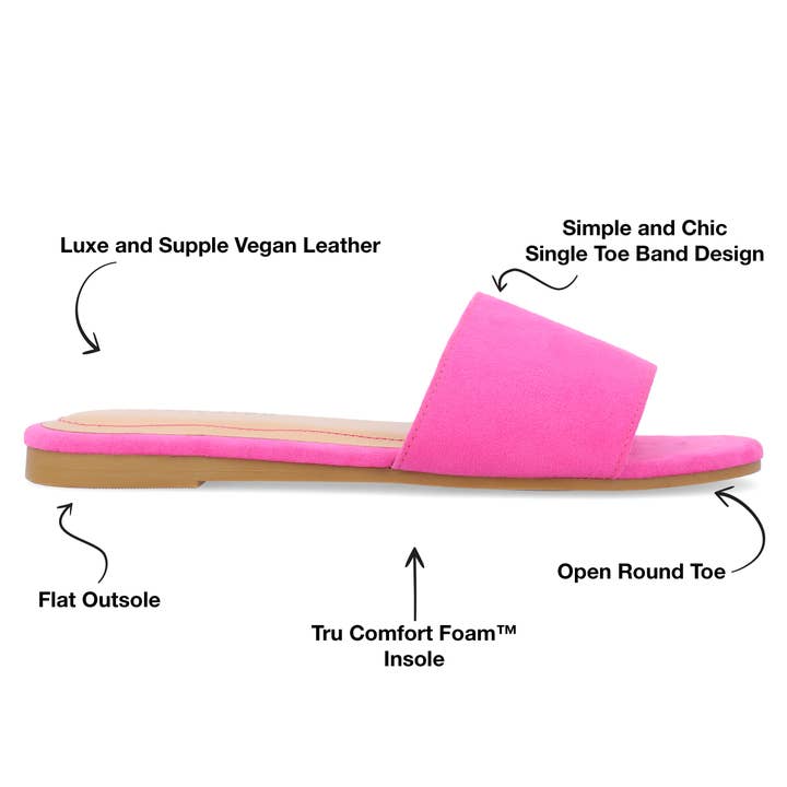 Journee - Wholesale Sandals - Women's - Kolinna Slide Sandals In Statement