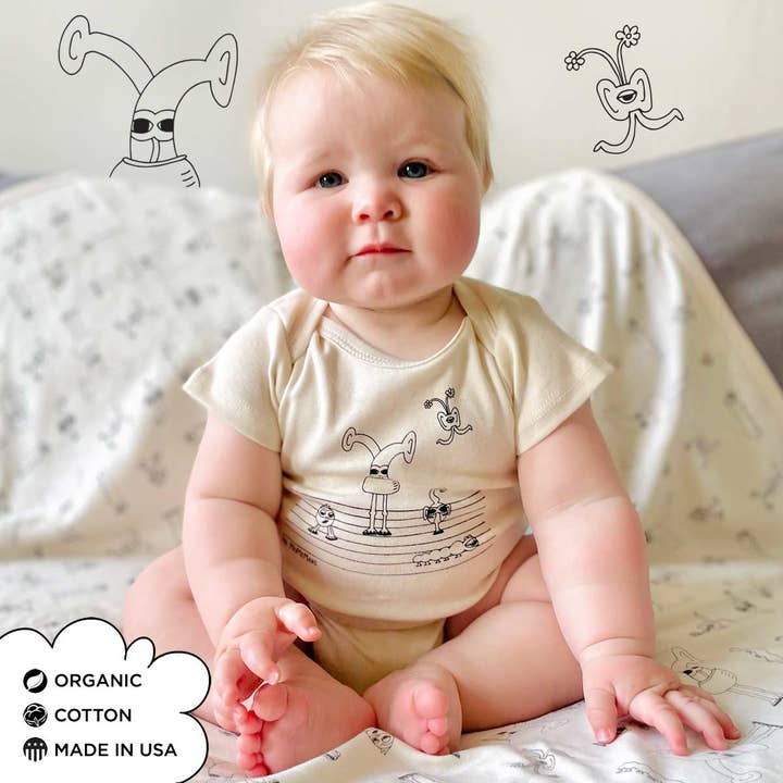 The MoMeMans - Wholesale Bodysuit (Non-Footed) - Baby - Organic Cotton Baby Onesies
