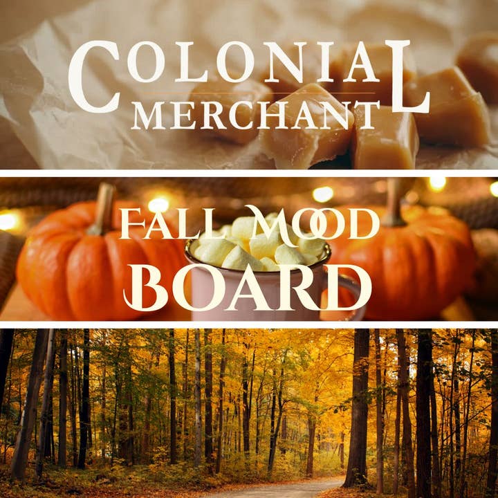 Colonial Merchant - Vente Bougie en bocal - Bougies Coulées à la Main d'Automne de 12 oz - Pack Variété en Lot7
