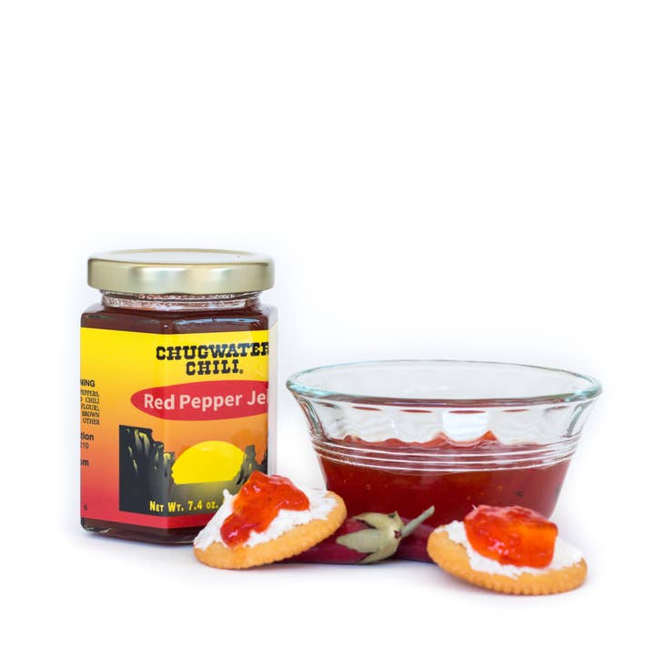 Chugwater Chili Corp – wholesale Sylt/gelé – 7,4 oz Chugwater Chili röd paprika gelé2