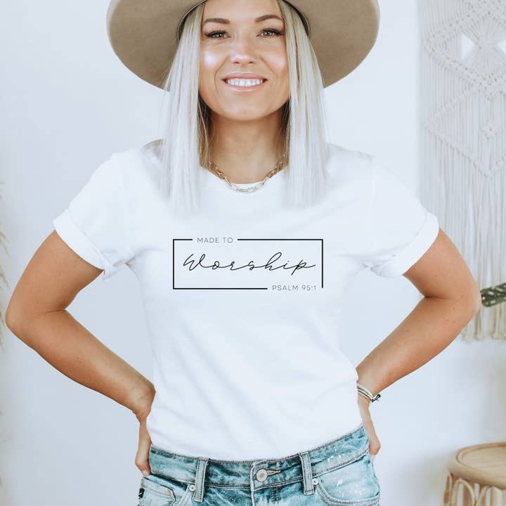 Made To Worship T-shirt | Graphic Tee for wholesale by KM Clothing