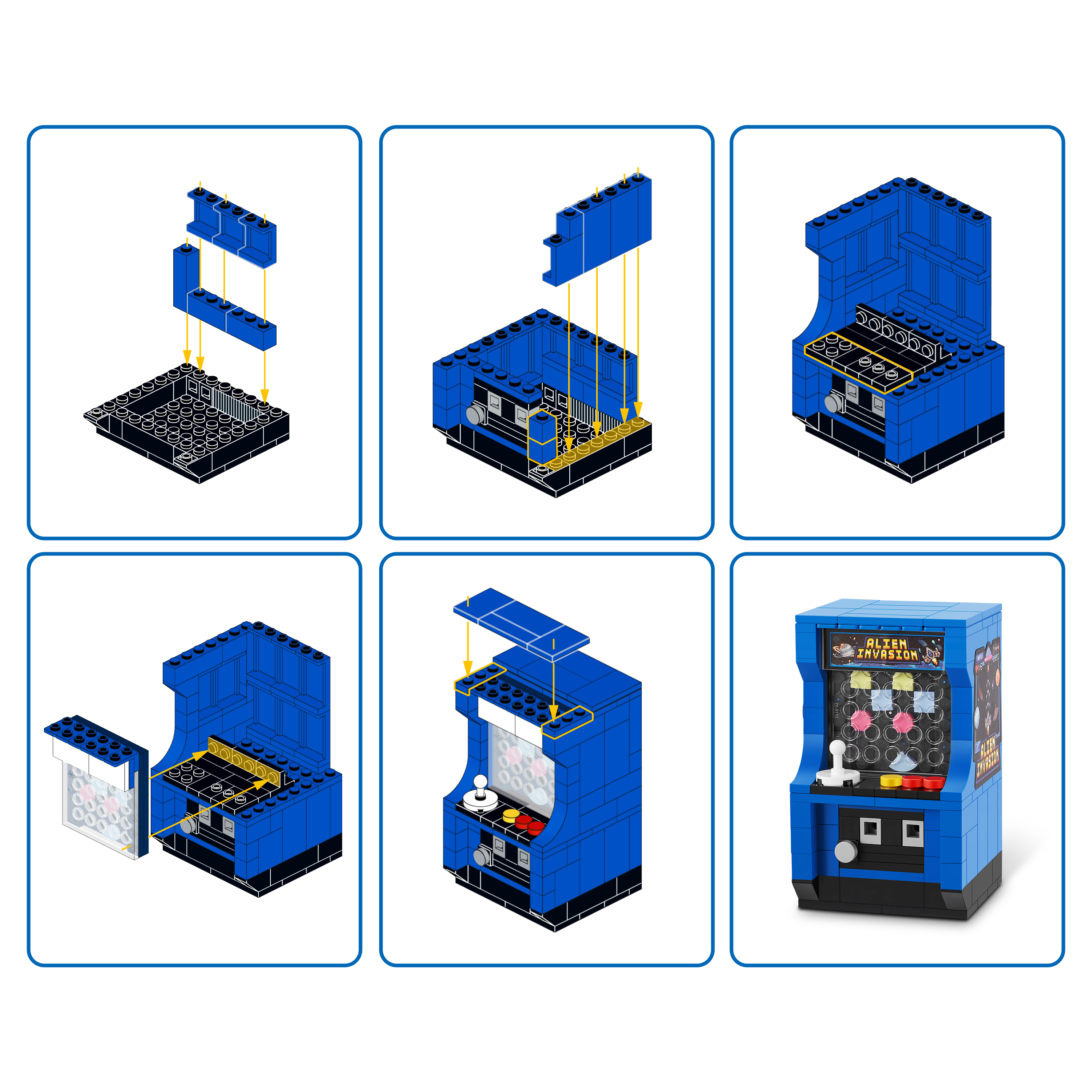 The Zoofy Group , LLC - Wholesale Build-a-Toy - Kids - ZURU MAX PREMIUM BRICKS RETRO CONSTRUCTION 15 PC PDQ11