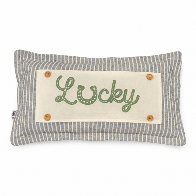 PillowPanels - Wholesale Throw/Decorative Pillow - CHARCOAL/CREAM STRIPES:  PILLOW ONLY (with insert) 24