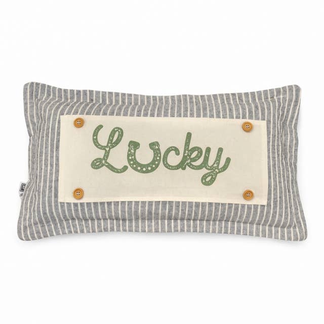 PillowPanels - Wholesale Throw/Decorative Pillow - CHARCOAL/CREAM STRIPES: PILLOW ONLY (with insert) 24