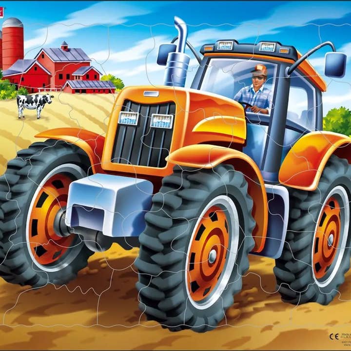 Tractor 37 Piece Children's Educational Jigsaw Puzzle for wholesale by Springbok Puzzle