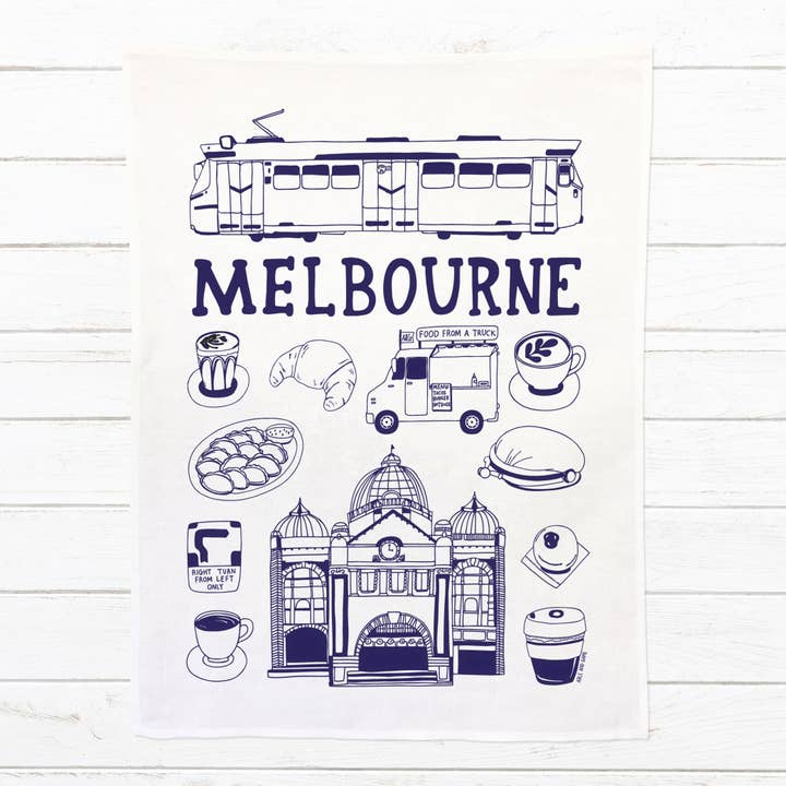 Able And Game – wholesale Tea towel – Melbourne - 100% Linen Tea Towel