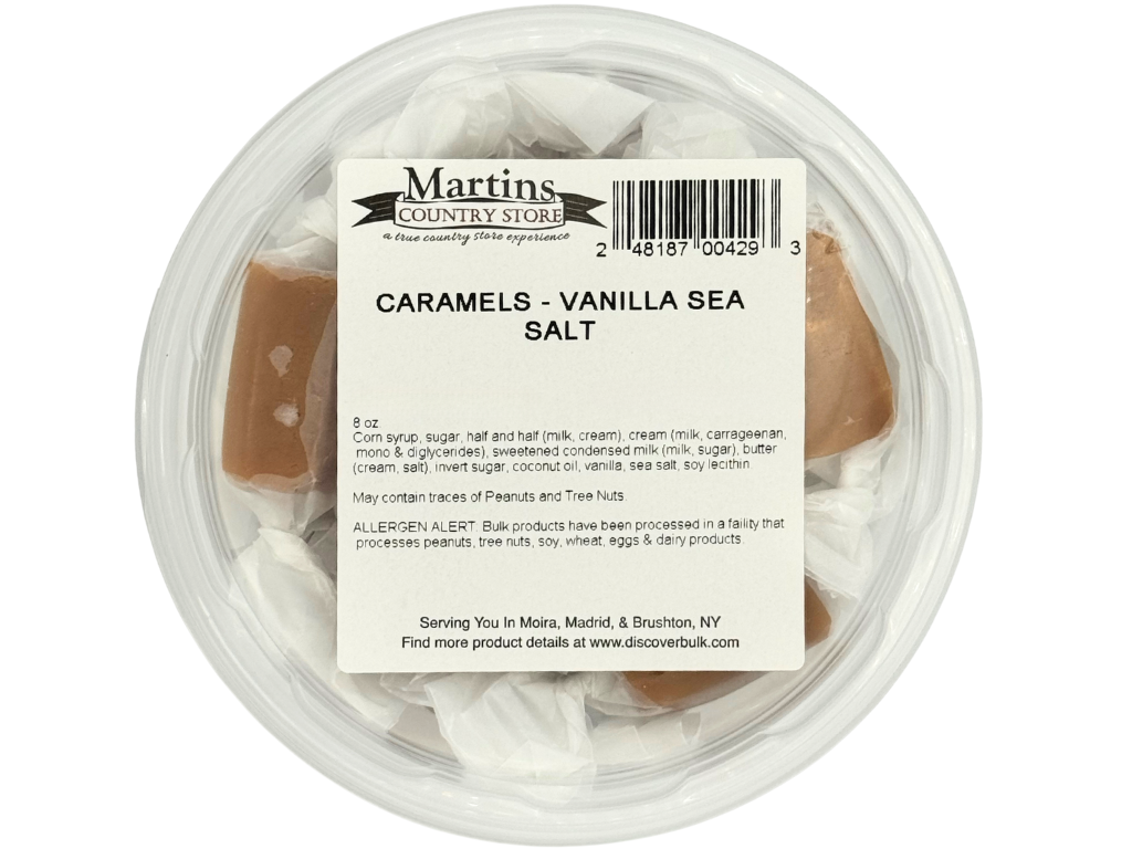 Martin's Country Store LLC - Wholesale Caramel - VANILLA SEA SALT CARAMELS 8oz3