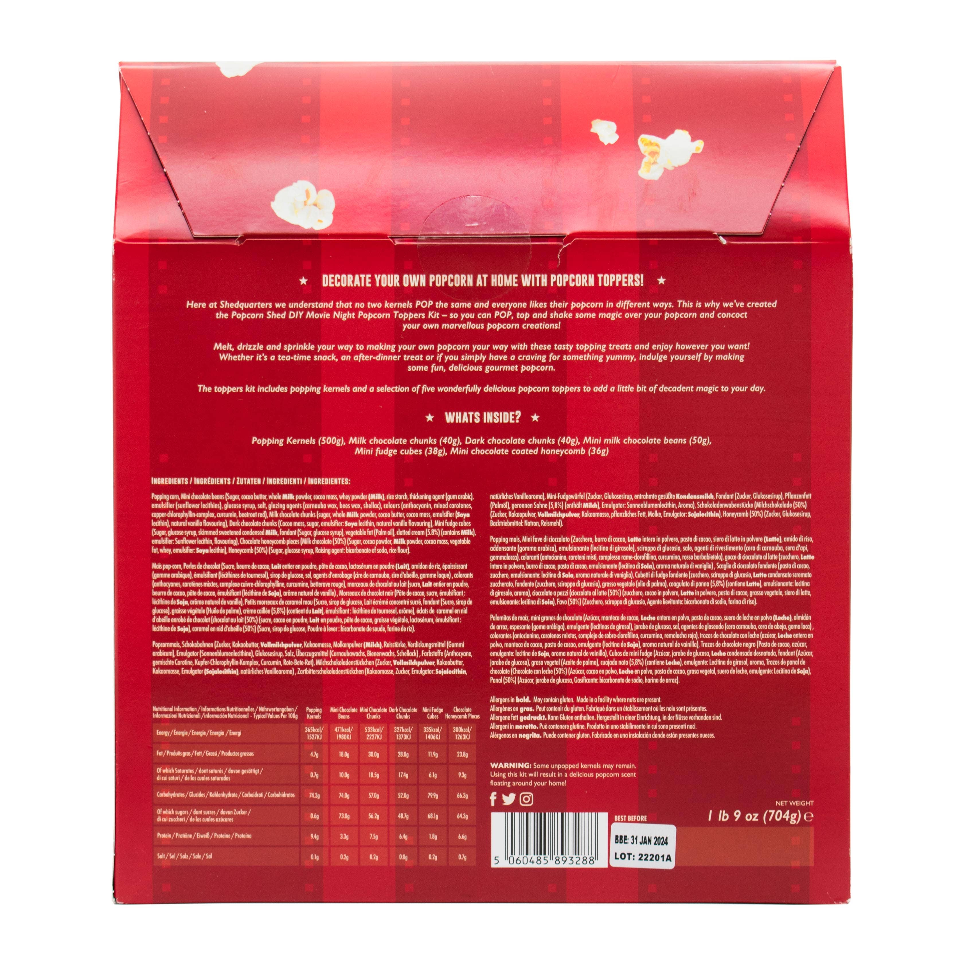 Popcorn Shed - Vendita all'ingrosso Kit fai da te per alimenti - Kit fai-da-te per condimenti popcorn serata cinema4