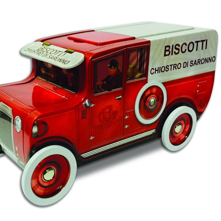 Classic Amaretti in Vintage Toy Truck by Chiostro di Saronno for wholesale by Zia Pia